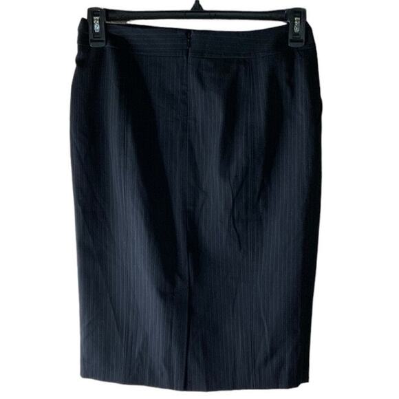Rafaella Skirt Women's Size 4 Zipper Button Pockets Straight Pencil Skirt Black - Picture 2 of 7